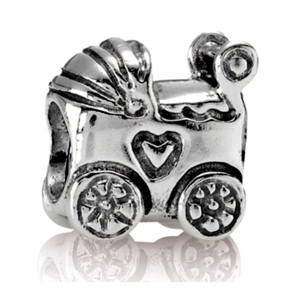 Authentic PANDORA “Baby Carriage” Charm - Picture 1 of 5